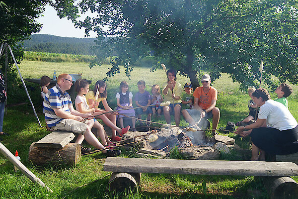 Familienurlaub am Lagerfeuer